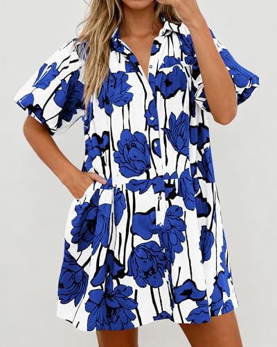 75% Off PRETTYGARDEN Women's Puff Sleeve Mini Dress - Image 5
