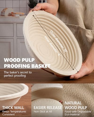 6% Off Wood Pulp Banneton Bread Proofing Baskets Set of 2 - Image 3