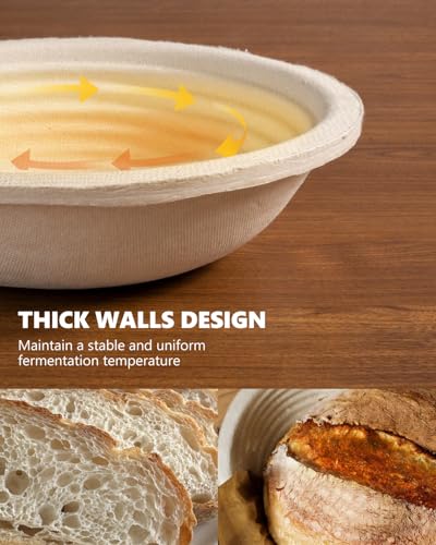 6% Off Wood Pulp Banneton Bread Proofing Baskets Set of 2 - Image 4
