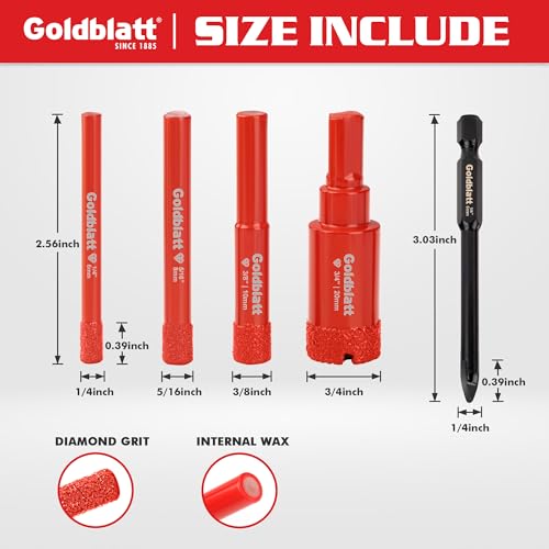Save Big on Goldblatt Diamond Drill Bits for Tile - Image 3