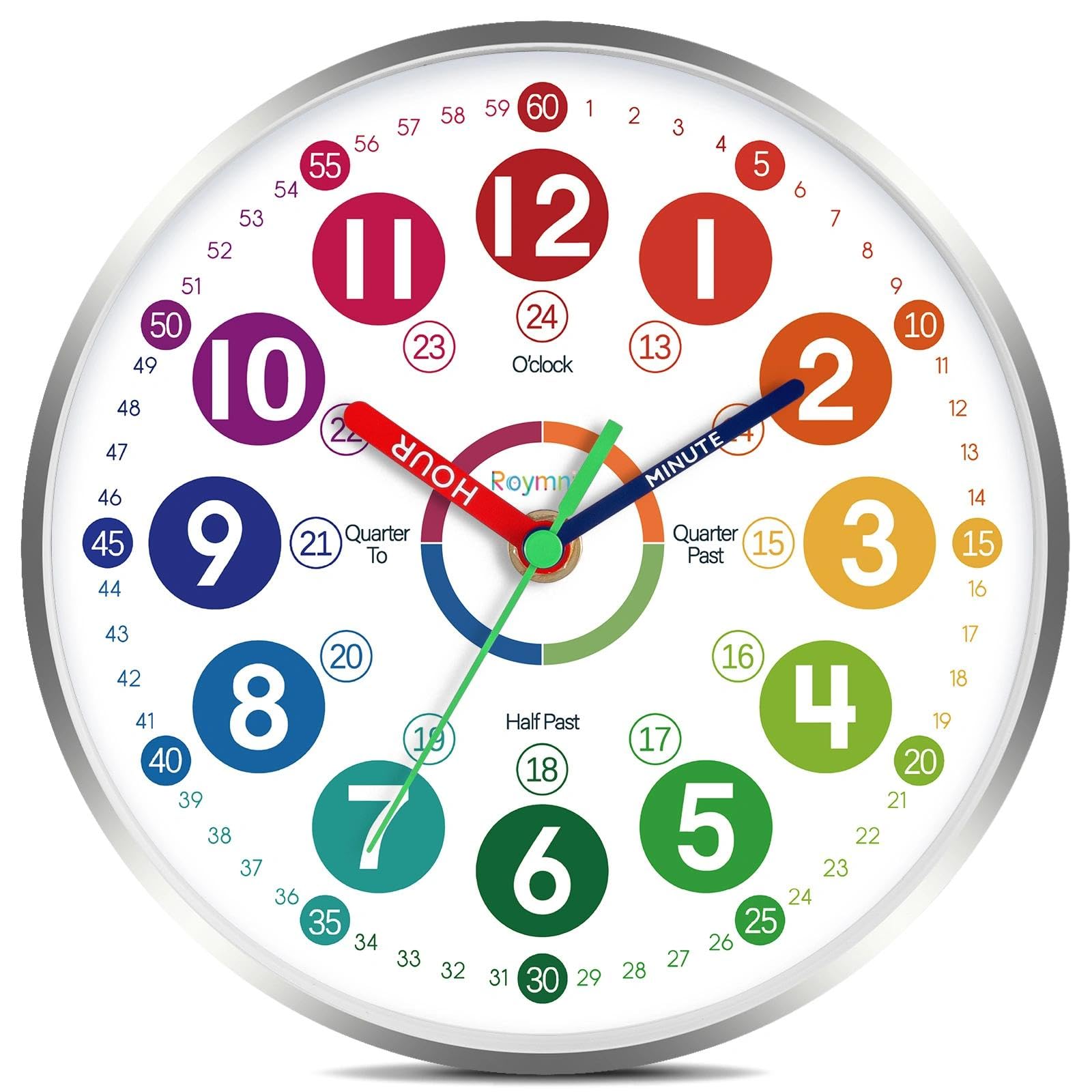 50% Off Roymnie Kids Learning Wall Clock - Image 1