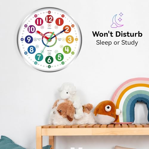 50% Off Roymnie Kids Learning Wall Clock - Image 6