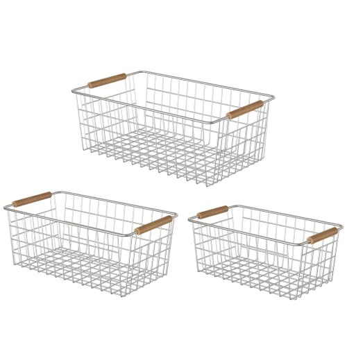 50% Off YOUVIP 3 Pack Wire Storage Baskets for Organization - Image 2