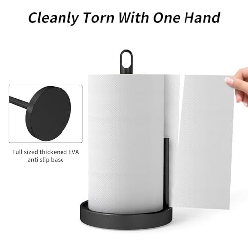 47% Off STWWO Black Paper Towel Holder Countertop - Image 4