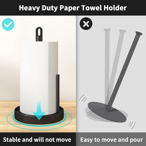 47% Off STWWO Black Paper Towel Holder Countertop - Image 6