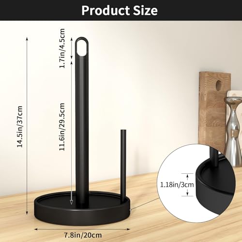 47% Off STWWO Black Paper Towel Holder Countertop - Image 7