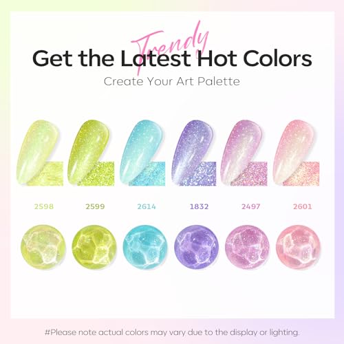 50% Off modelones 6-Color Spring Gel Nail Polish Set - Image 3