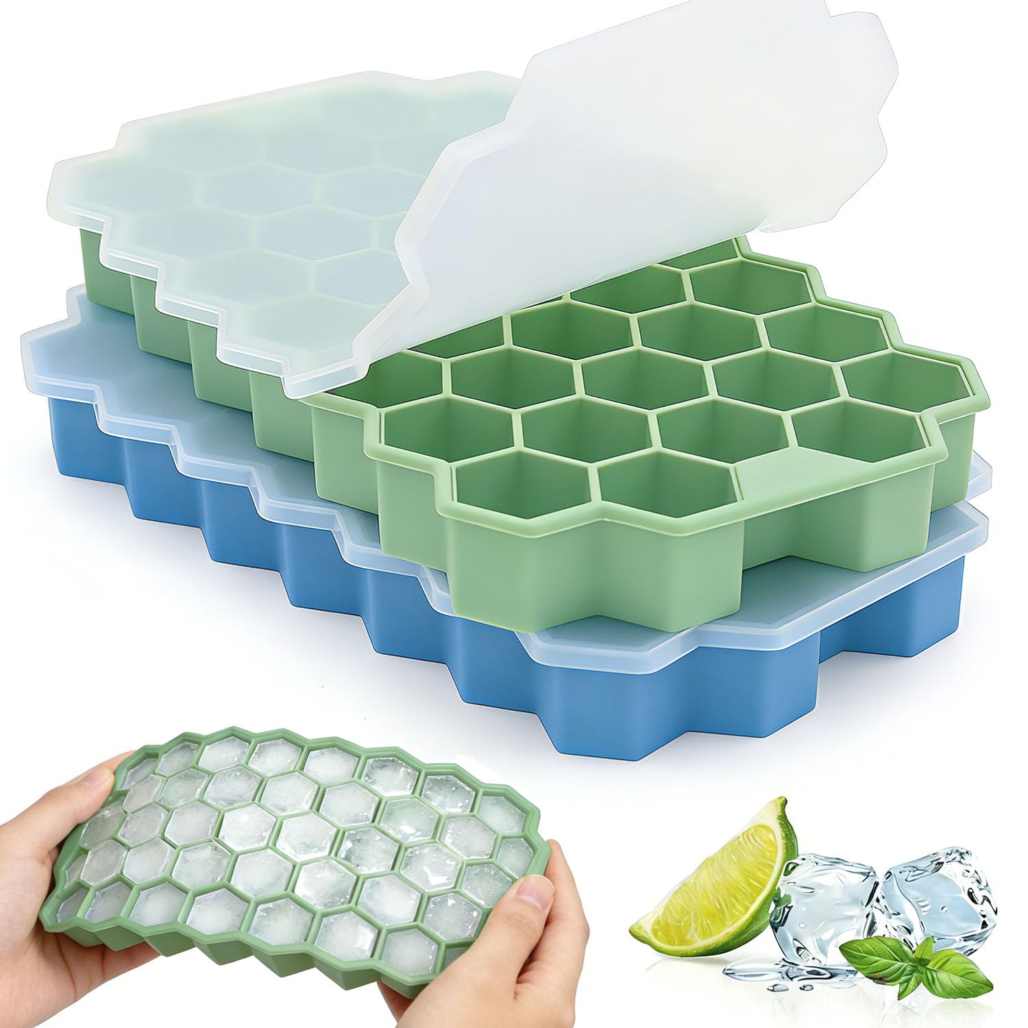 33% Off Zonopy 2-Pack Silicone Ice Cube Trays – Easy Release - Image 1