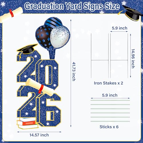 Save 50% on 42-Inch 2026 Graduation Yard Sign with Code B5AV6H5P - Image 3
