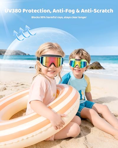Save 55% on Aegend Kids Swim Goggles 2 Pack - Image 6