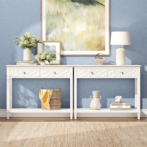 Save 50% on Karlott 40" Console Table with Drawers - Image 3