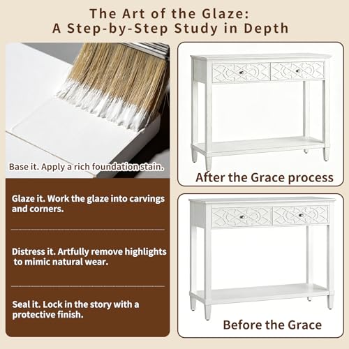 Save 50% on Karlott 40" Console Table with Drawers - Image 6