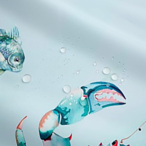 50% Off Coastal Blue Crab Shower Curtain - $11.87 - Image 5