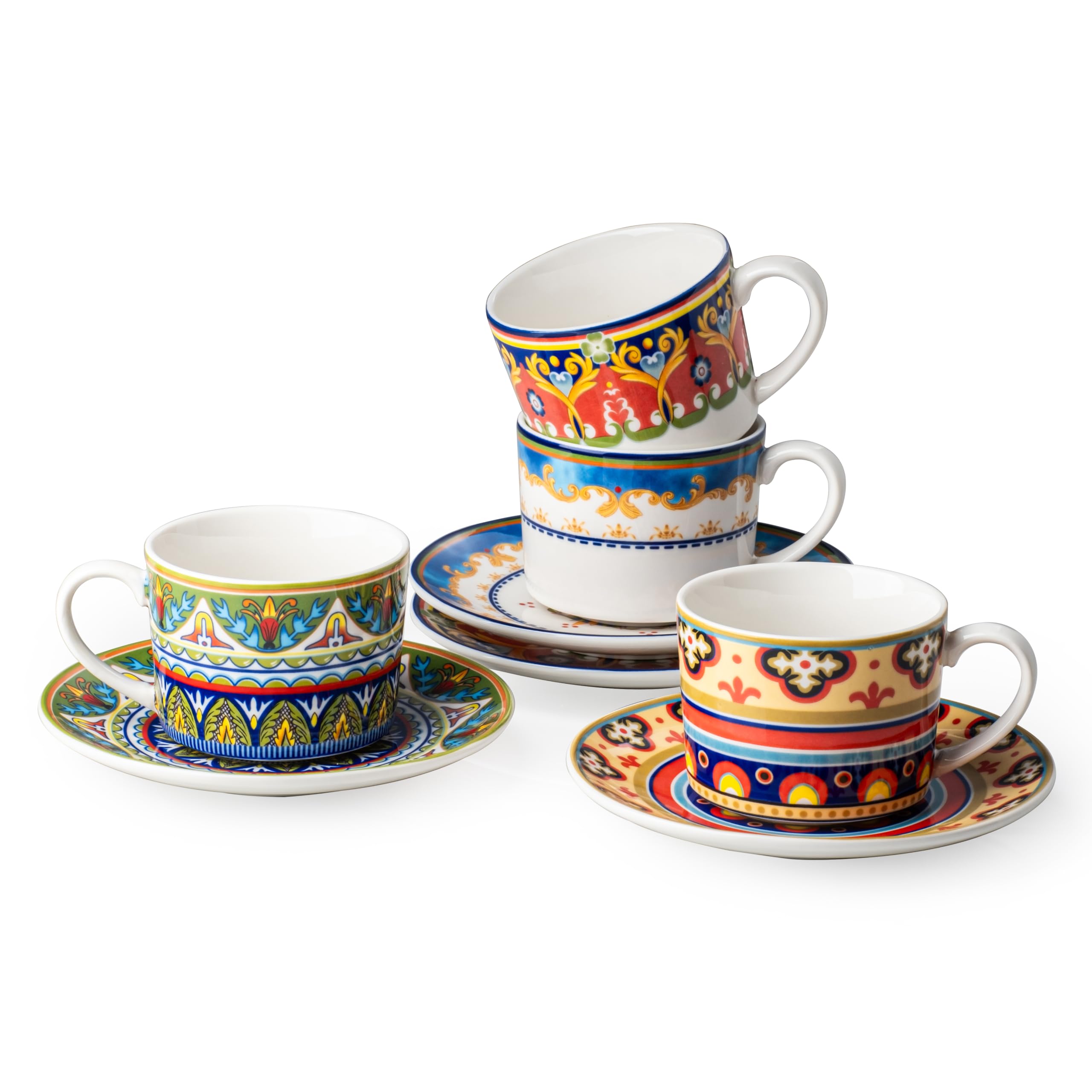 54% Off UNICASA Bohemian Coffee Cup Set of 4 - Image 1