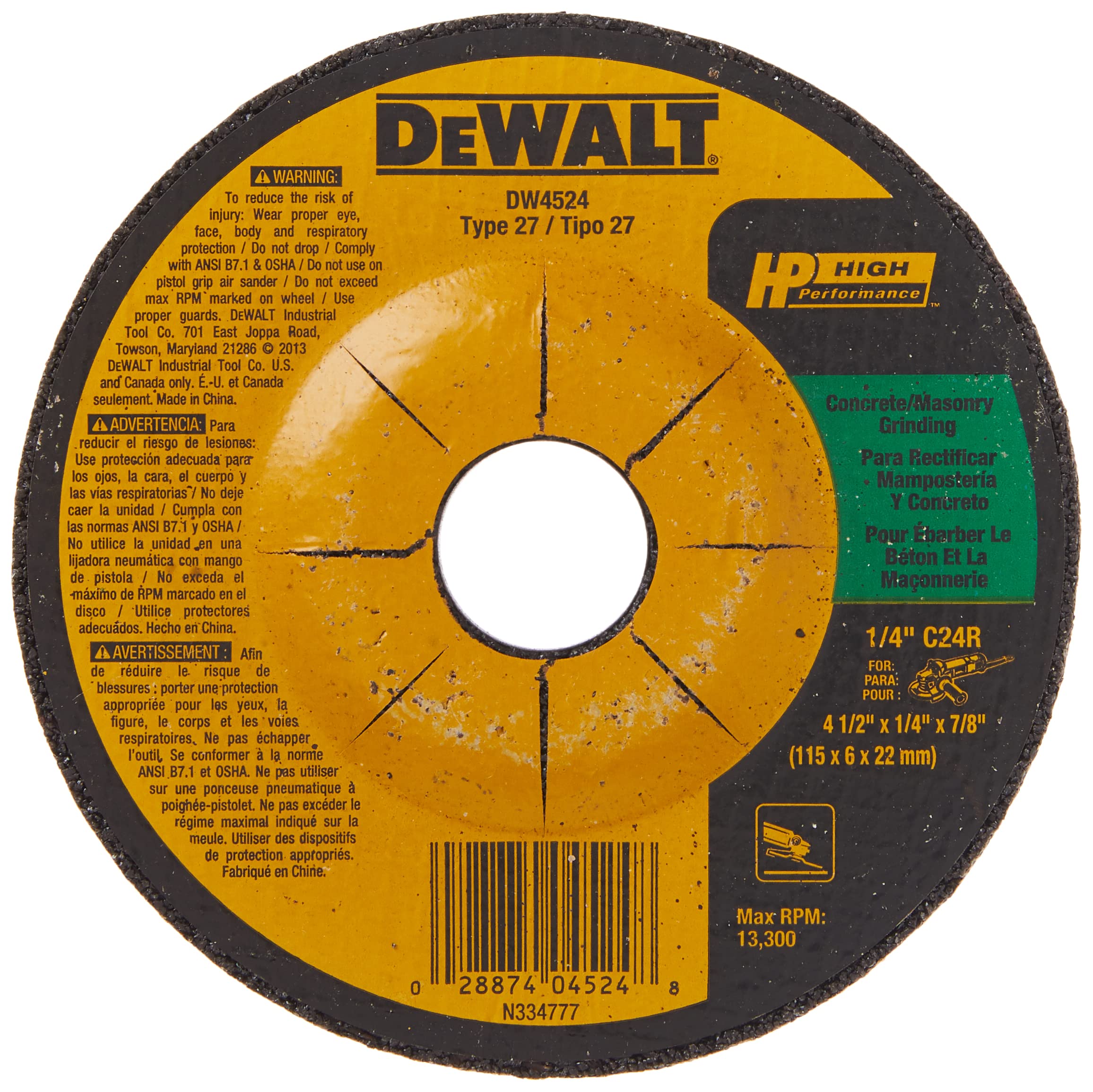 54% Off DEWALT Concrete Grinding Wheel - Just $2.29 - Image 1