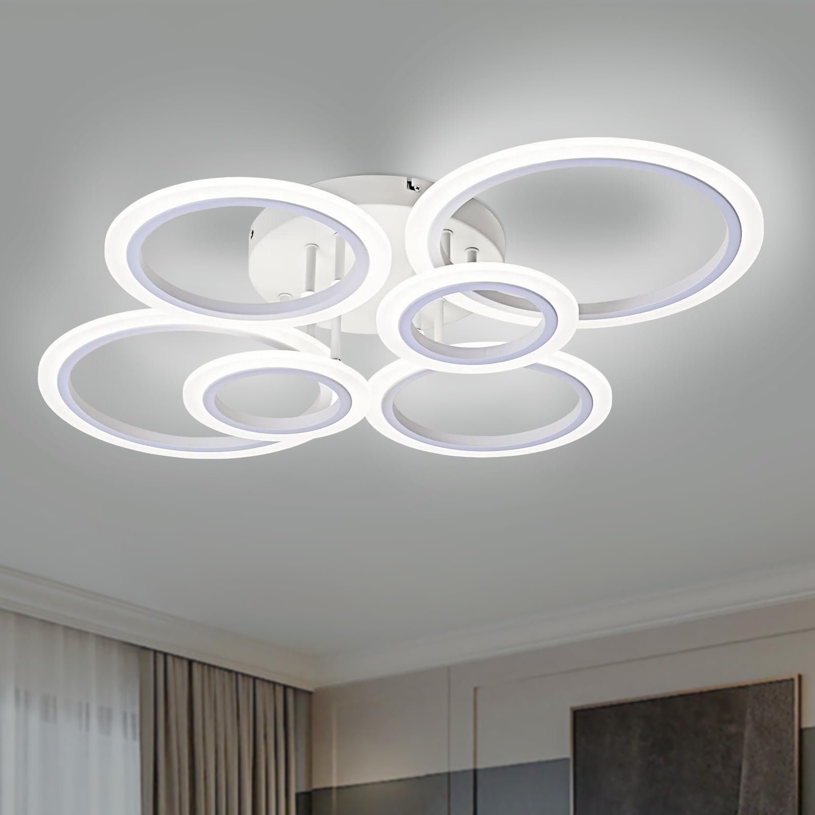 50% Off Modern LED Flush Mount Ceiling Light - Image 1