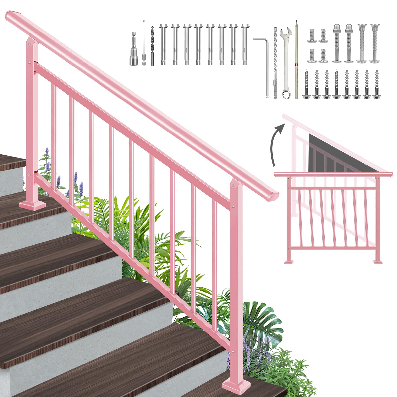 51% Off SunCrafts Adjustable Outdoor Stair Handrail