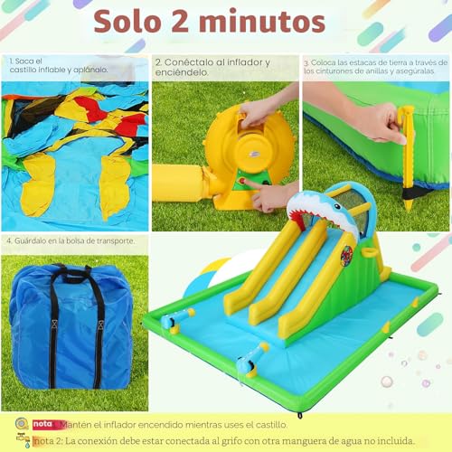70% Off 8-in-1 Inflatable Water Bounce House for Kids - Image 7