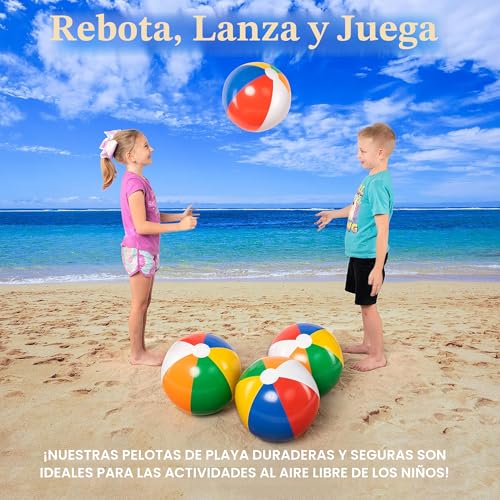 37% Off JOYIN 4-Pack 20" Beach Balls – Pool Toys - Image 4