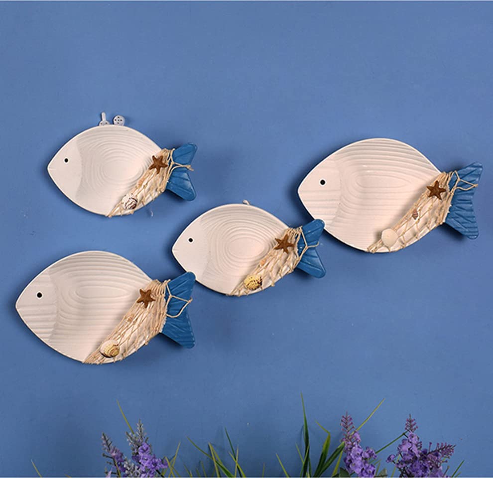 50% Off Nautical Wooden Fish Wall Decor Set - Image 3
