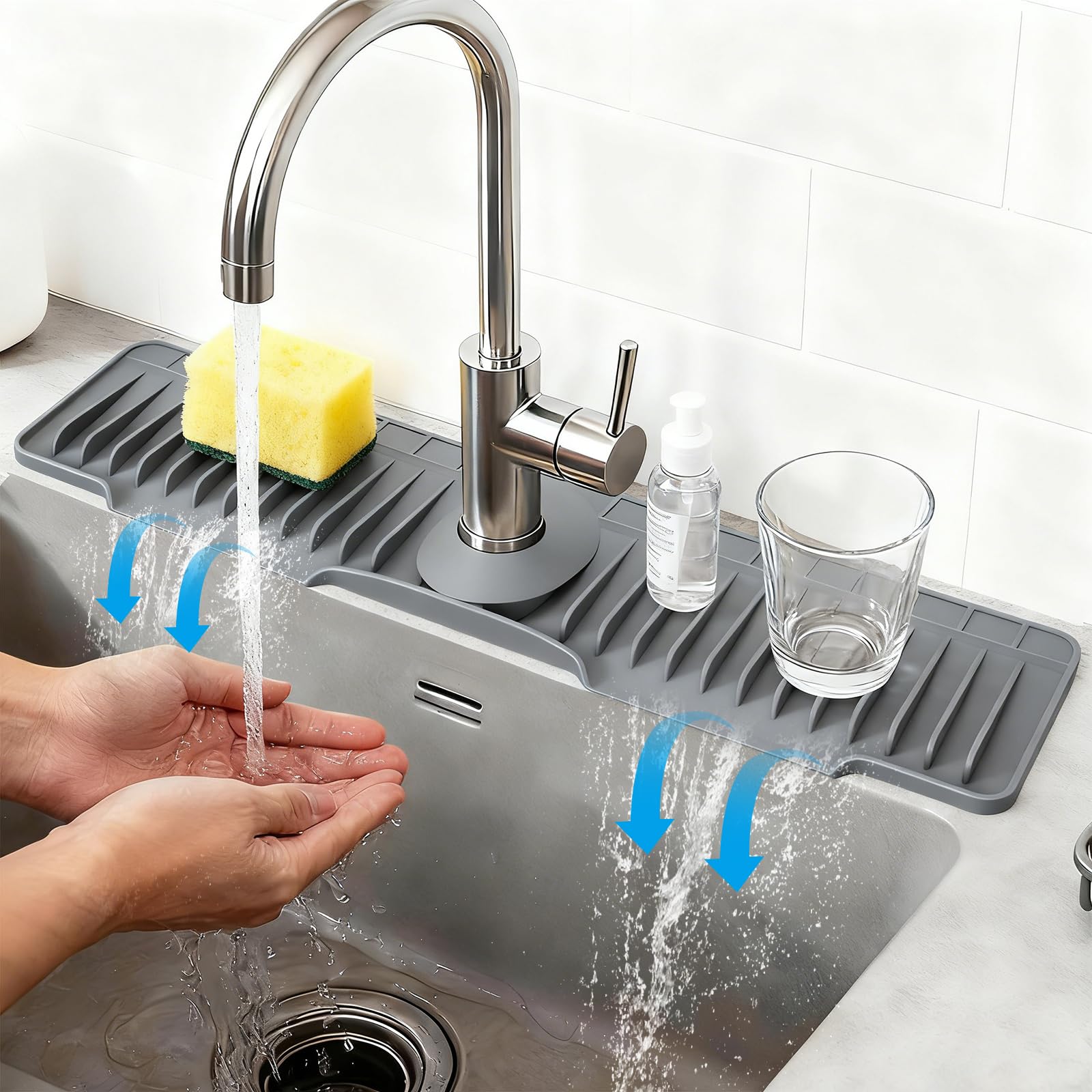 50% Off XiflLife 24" Silicone Sink Mat with Fast Drainage - Image 1