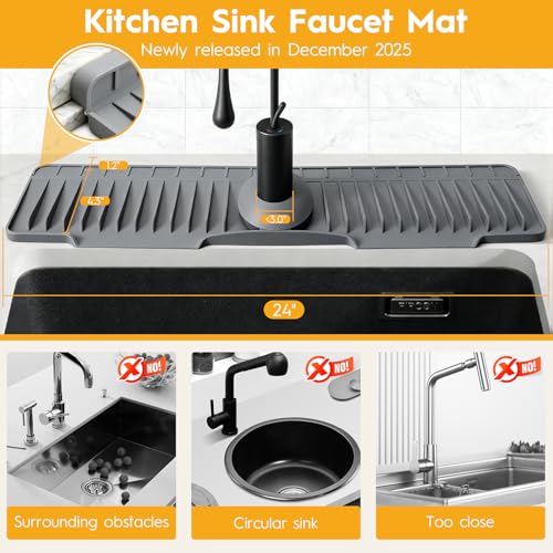 50% Off XiflLife 24" Silicone Sink Mat with Fast Drainage - Image 3