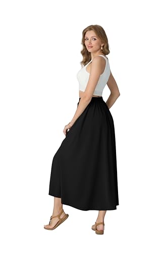 50% Off HiMONE Women's High Waisted Flowy Maxi Skirt - Image 5