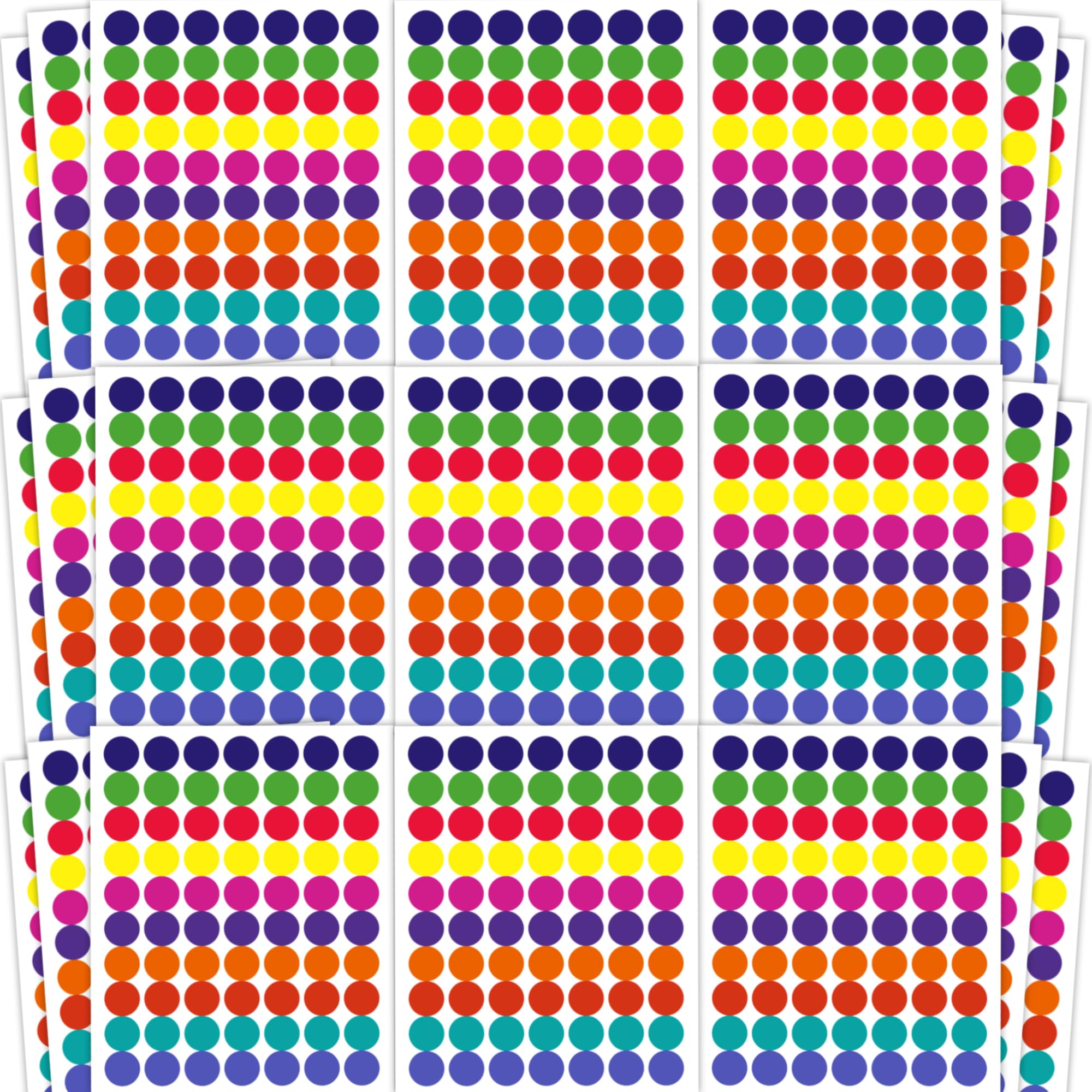 63% Off 1400 PCS Colored Dot Stickers for Labeling & Crafts - Image 1
