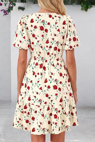 50% Off dowerme Women's Floral Boho Midi Dress Use V8PO4M7O - Image 6