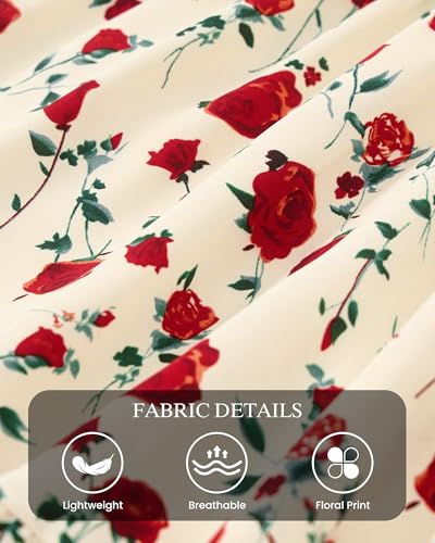 50% Off dowerme Women's Floral Boho Midi Dress Use V8PO4M7O - Image 7