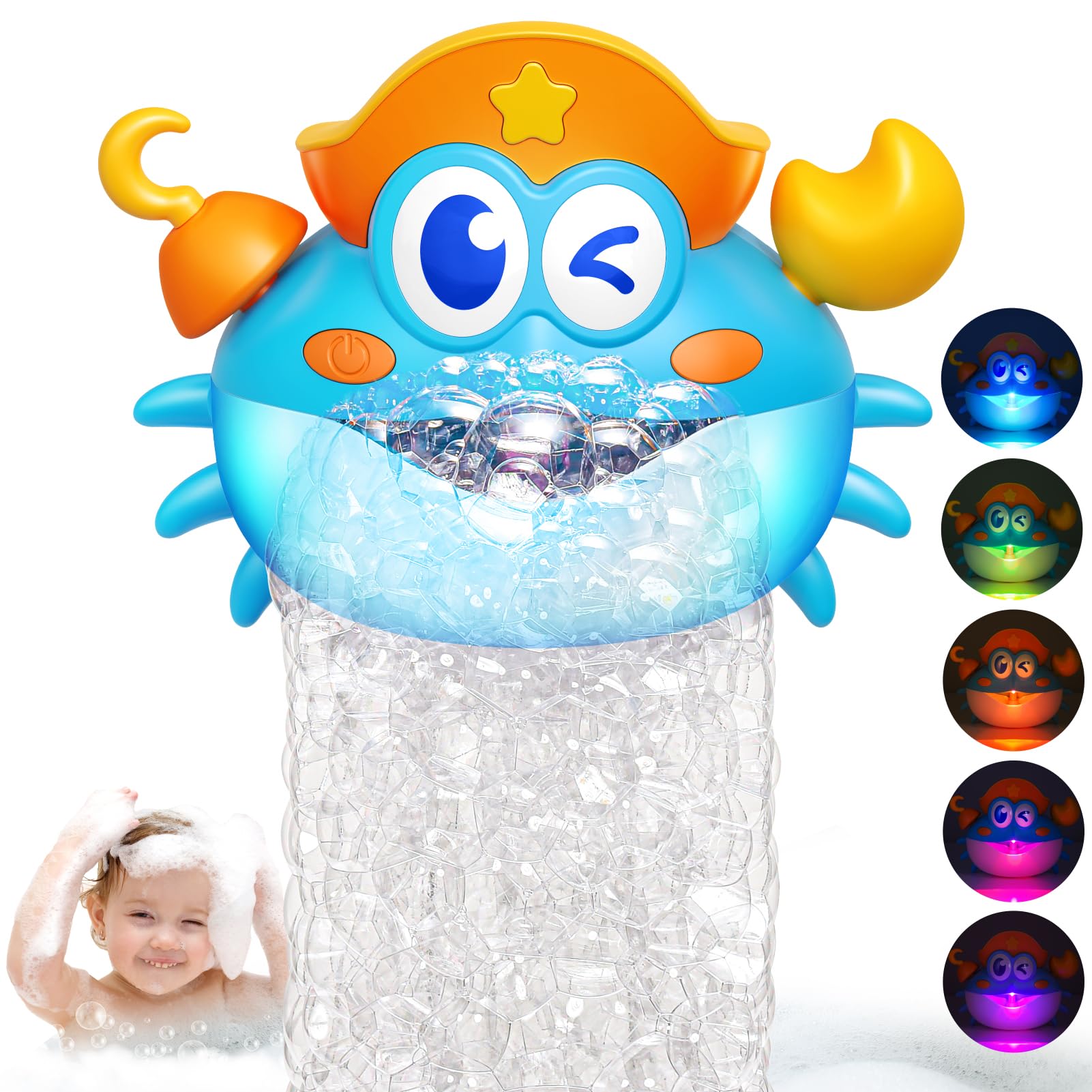 50% Off Light Up Bath Bubble Machine for Kids