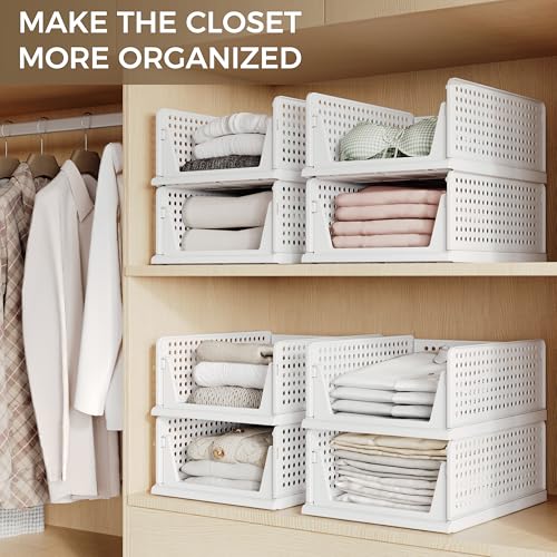 50% Off Pinkpum 6 Pack Closet Organizer Storage Bins - Image 5