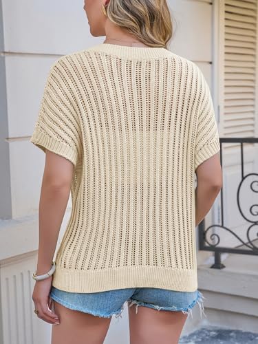 50% Off Saodimallsu Crochet Batwing Sweater Top for Women - Image 6