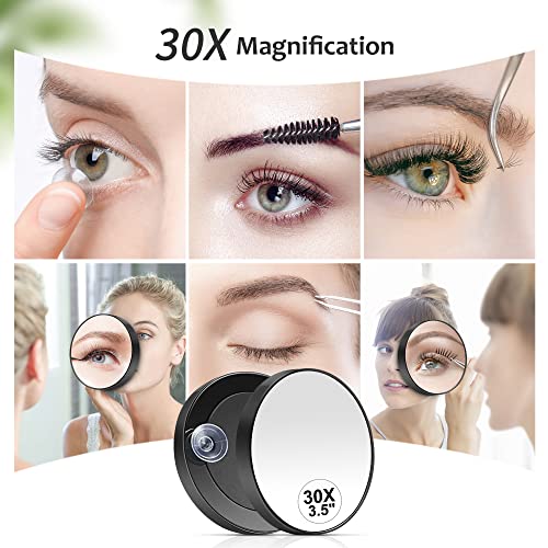 47% Off MIYADIVA 30X Magnifying Travel Mirror with Tweezers - Image 4
