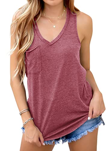 30% Off Laseily Women's V-Neck Tank Top with Pocket - Image 2