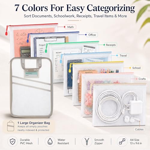 50% Off ROYPACK Mesh Zipper Pouch Set - 8pcs for $16.99 - Image 6