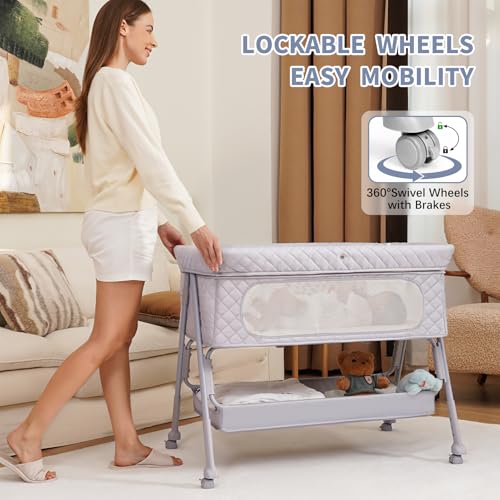 50% Off Kiniew Adjustable Bedside Bassinet for Infants - Image 5