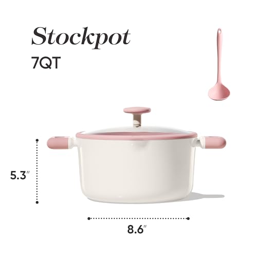 62% Off CAROTE 7QT Nonstick Stock Pot with Lid & Ladle - Image 3