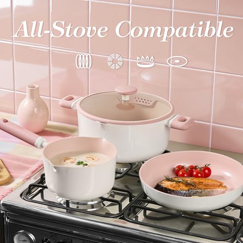 62% Off CAROTE 7QT Nonstick Stock Pot with Lid & Ladle - Image 7