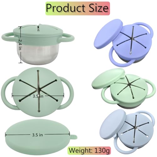 50% Off 3 Pack Spill Proof Snack Cups For Toddlers - Image 6