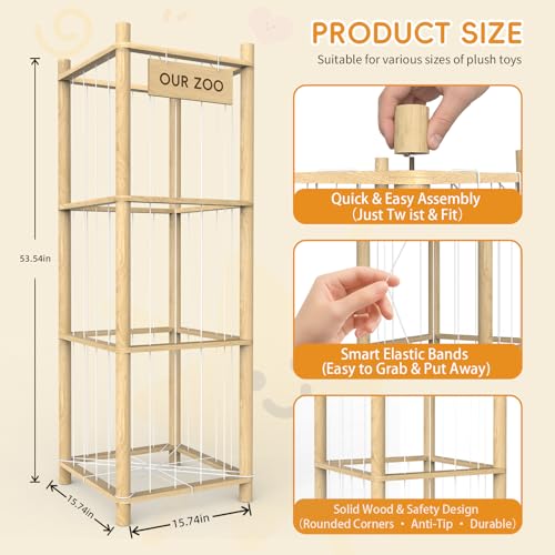 35% Off! POOSIDE Stuffed Animal Storage Organizer (Code: 23FTJJAX) - Image 5