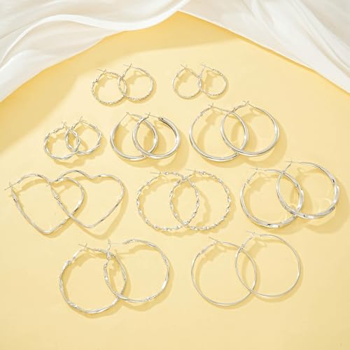 Use Code B2E8663F for Gold Hoop Earrings Set at $6.49 - Image 7