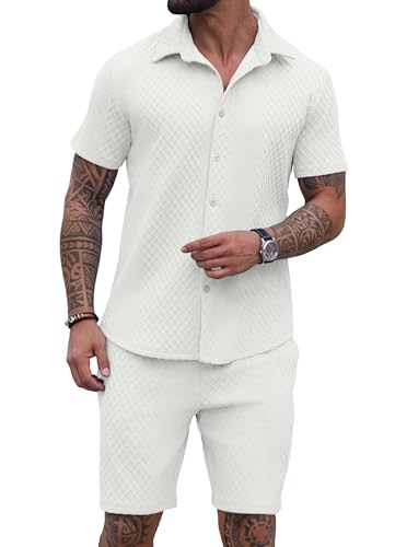 42% Off PrinStory Men's 2-Piece Beach Outfit Set - Image 2
