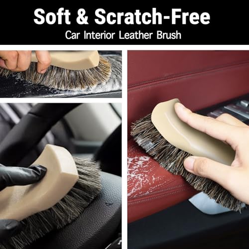 60% Off! Horse Hair Leather Brush for Car Interior - Image 5