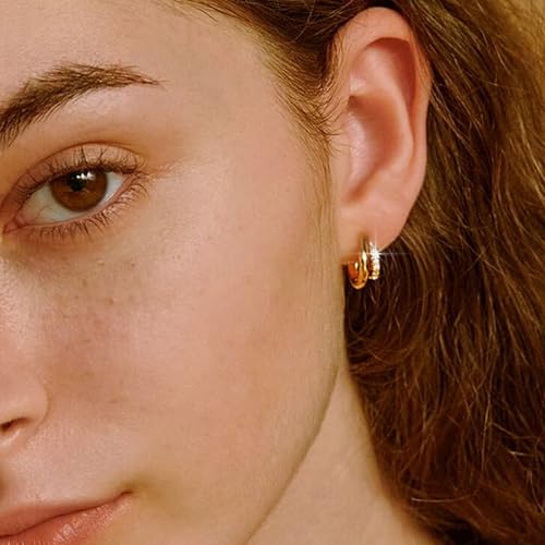 Dainty Gold Hoop Earrings Set for Women at $5.49 - Image 5