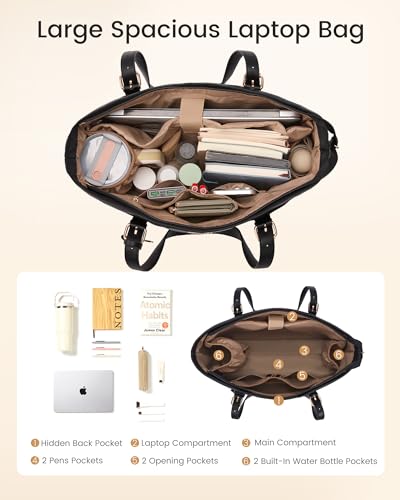 60% Off LOVEVOOK Work Tote Bag for Women 15.6 Laptop - Image 4