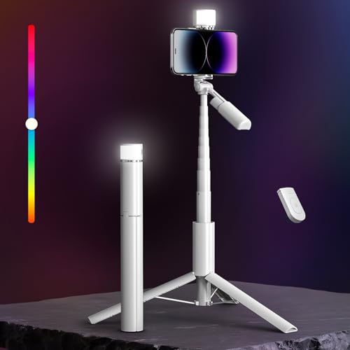 68% Off BOMIDI 50" Phone Tripod with Remote & Light - Image 2