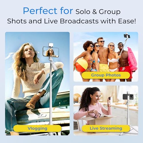 68% Off BOMIDI 50" Phone Tripod with Remote & Light - Image 6