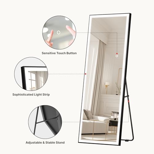 44% Off Kosmonia 56x18 LED Full Length Mirror - Image 5
