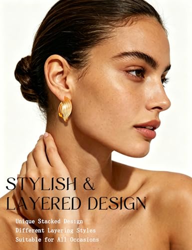 42 Pairs Gold Hoop Earrings Set for Women - Code: 88D4N5WL - Image 4